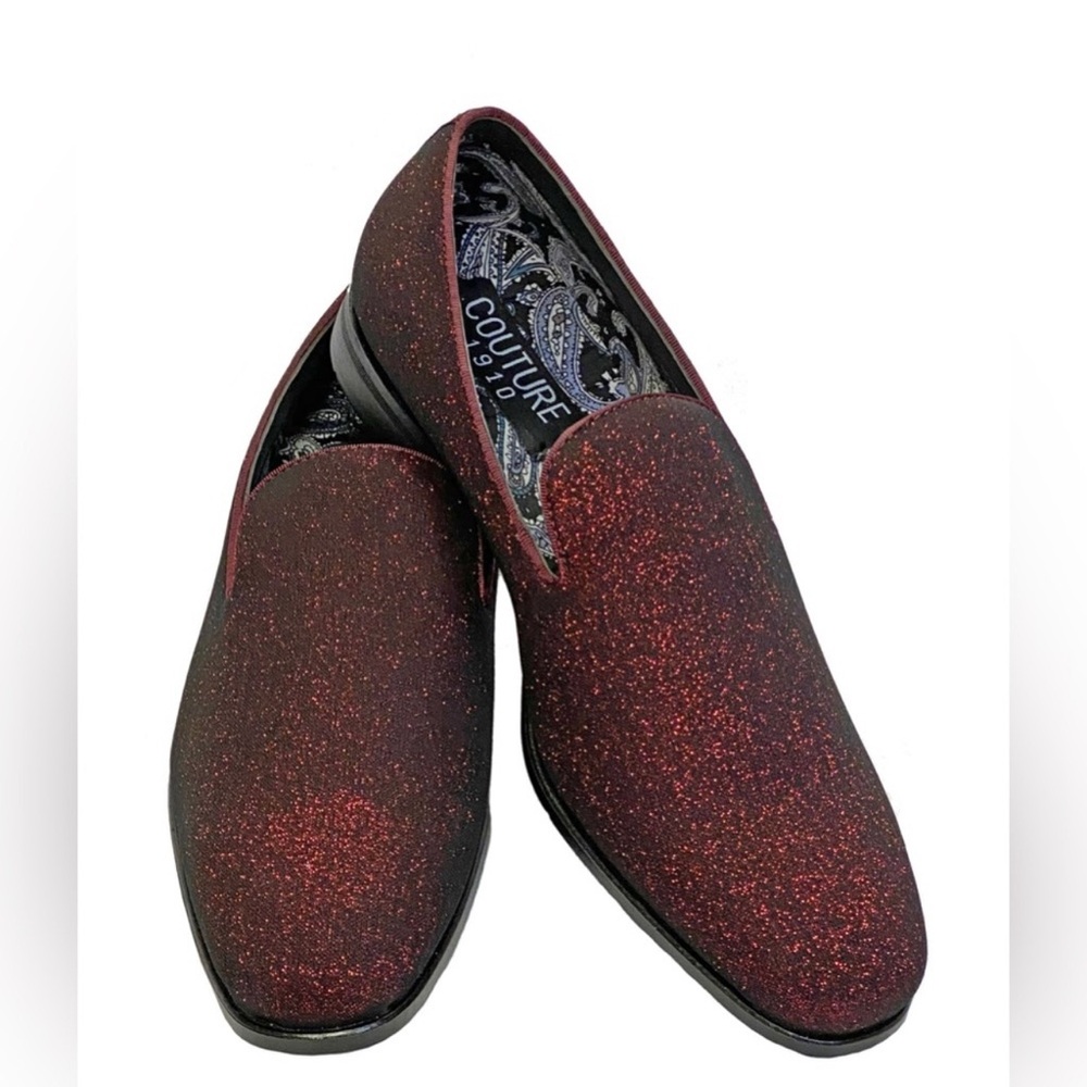 Couture 1910 Men's Red Sparkle Slip-On
Fashion Shoes size:9